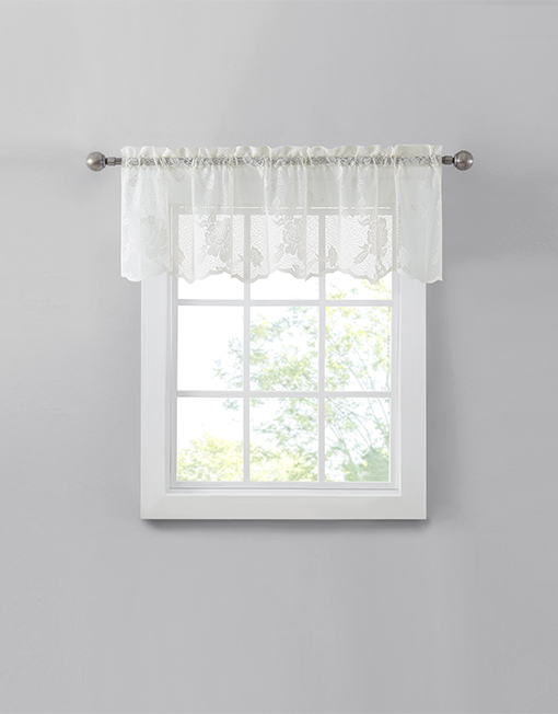 Lacey Lace Tier Pair, Swag Pair & Insert Valance | Renaissance Home Fashion